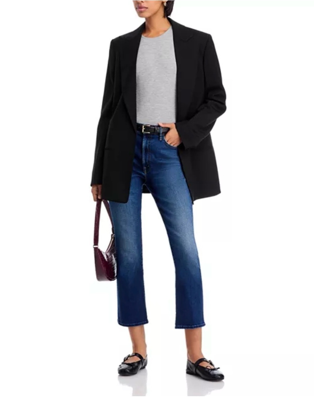 NWT Mother Denim The Hustler Ankle Fray Jeans Size 26